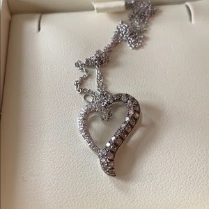 LEVIAN White and Chocolate Diamond necklace